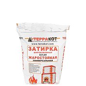 Затирка белая "Терракот" жаростойкая&nbsp;&nbsp; 5 кг (комочки, просрочка)